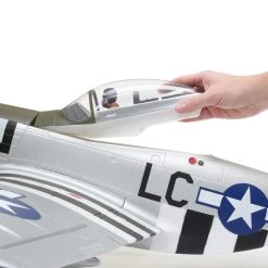 E-flite P-51D Mustang 1.2m BNF Basic with AS3X and SAFE Select -RC PLANES Sales EFL89500 A08 TYL7AKJT