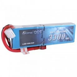Gens Ace 11.1V 3300 Capacity 3S Voltage 45C LiPo, Deans -RC PLANES Sales GEA33003S45D A2 X6RO3S7A