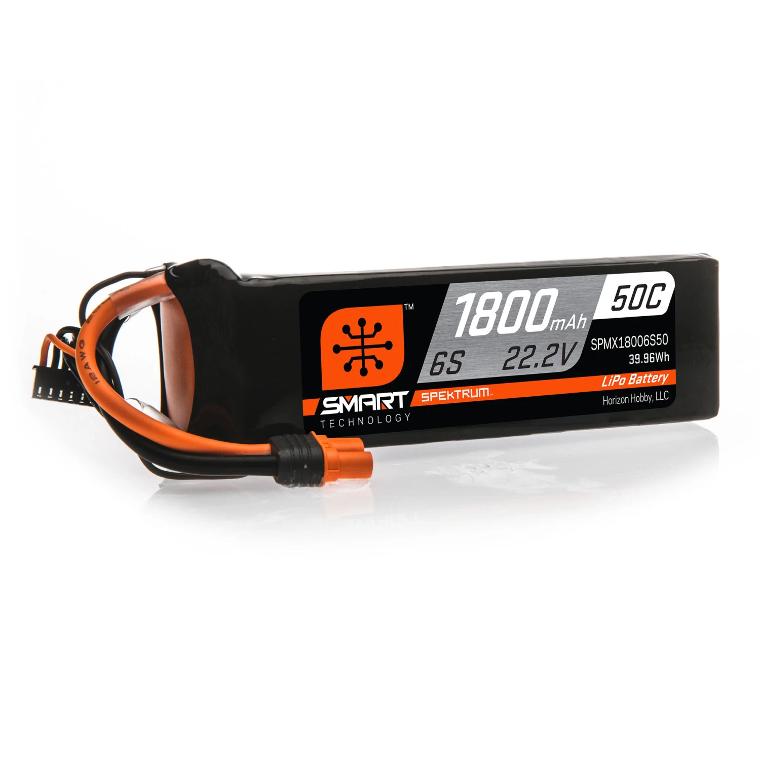 Spektrum 22.2V 1800mAh 6S 50C Smart LiPo Battery: IC3 1 Spektrum 22.2V 1800mAh 6S 50C Smart LiPo Battery: IC3
