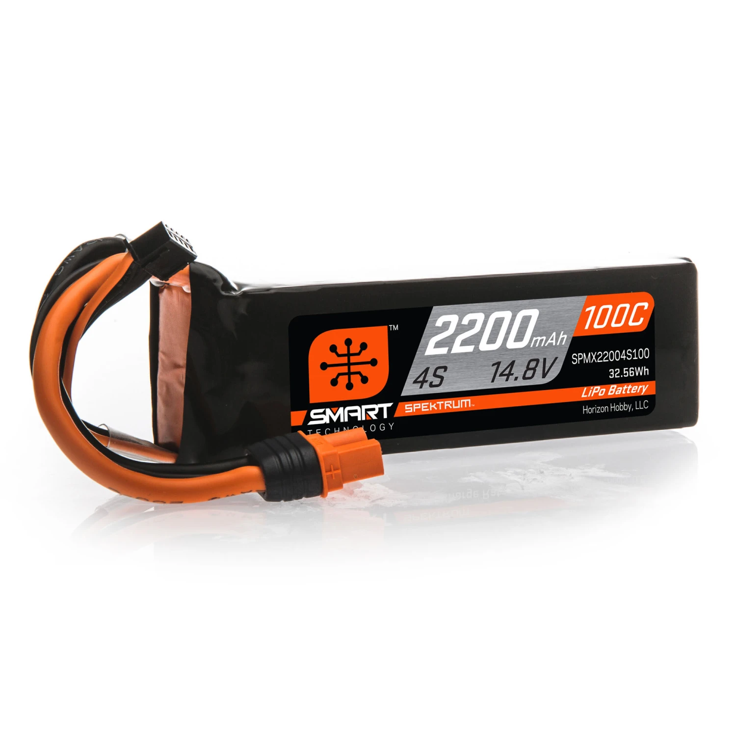 Spektrum 14.8V 2200mAh 4S 100C Smart LiPo Battery: IC3 1 Spektrum 14.8V 2200mAh 4S 100C Smart LiPo Battery: IC3