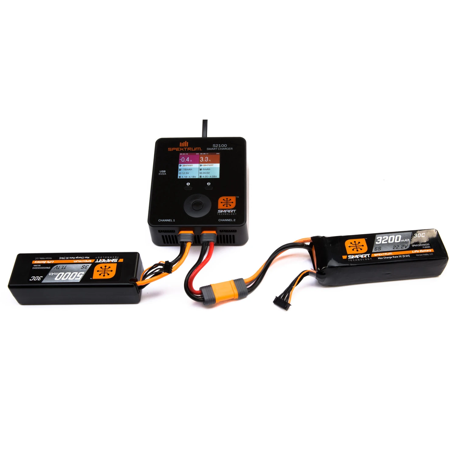 Spektrum 11.1V 3200mAh 3S 30C Smart LiPo Battery: IC3 2 Spektrum 11.1V 3200mAh 3S 30C Smart LiPo Battery: IC3 - Image 2