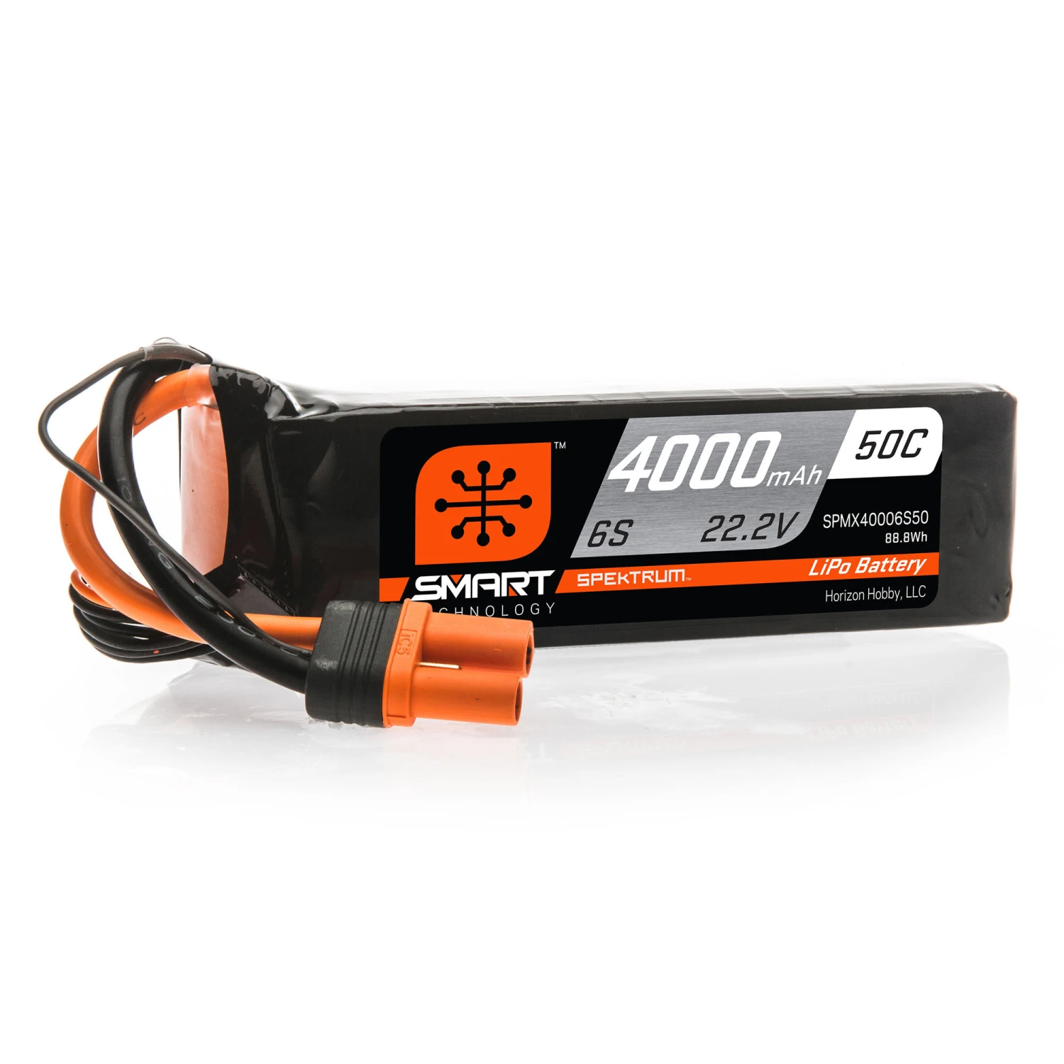 Spektrum 22.2V 4000mAh 6S 50C Smart LiPo Battery: IC5 1 Spektrum 22.2V 4000mAh 6S 50C Smart LiPo Battery: IC5